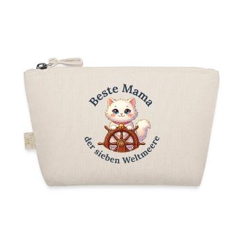 Beste Mama der sieben Weltmeere - Bio-Täschchen - Natur - Vorne