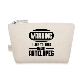 Antelope Funny Saying - Organic Pouch - nature - Front