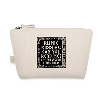 Germanic Runic Script - Organic Pouch - nature - Front