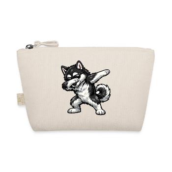 Dabbing Alaskan Malamute - Organic Pouch - nature - Front