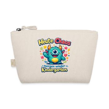 Heute Chaos, Morgen Kindergarten - Bio-Täschchen - Natur - Vorne