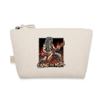 Living For Heavy Metal - Organic Pouch - nature - Front