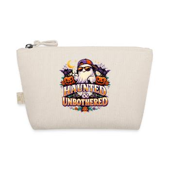 Haunted & Unbothered Cool Ghost Geist Halloween - Organic Pouch - nature - Front