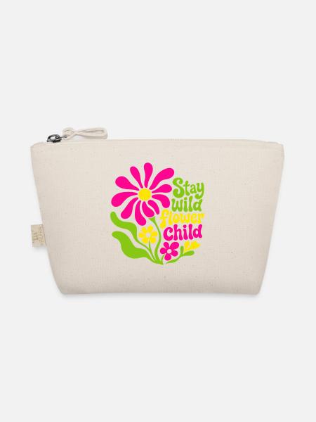 Stay wild flower child - Bio-Täschchen - Natur