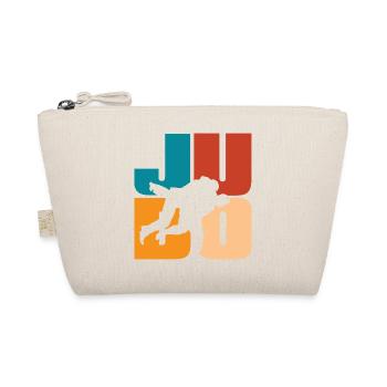 Judo Silhouette Retro Vintage Kampfsport - Bio-Täschchen - Natur - Vorne