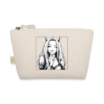 Demonic manga diva with horns - Organic Pouch - nature - Front