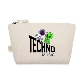 Cosmic Buddy: Astronaut & Alien - Organic Pouch - nature - Front