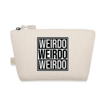 Weirdo Komischer Verrückter Lustiger Spruch Logo - Bio-Täschchen - Natur - Vorne