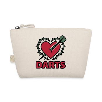 Darts Herz Dornen Logo - Bio-Täschchen - Natur - Vorne