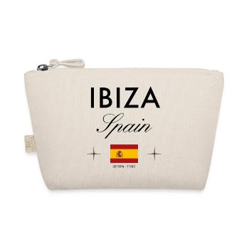 Ibiza Spanien Koordinaten Reise Souvenir - Bio-Täschchen - Natur - Vorne