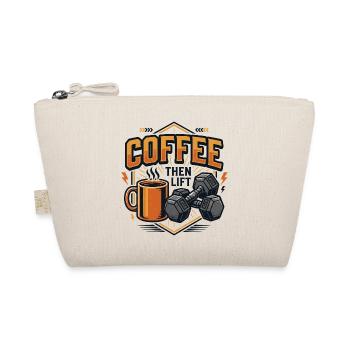 Kaffee, dann heben - Bio-Täschchen - Natur - Vorne