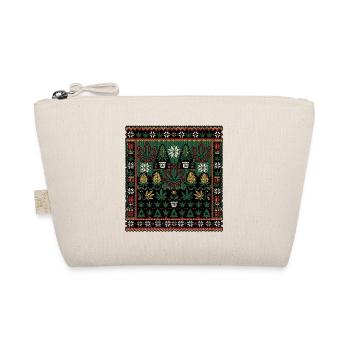 Weihnachten  Grower Strickdesign - Bio-Täschchen - Natur - Vorne
