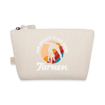 Turnen Turnerin Geräteturnen Gymnastik Geschenk - Bio-Täschchen - Natur - Vorne