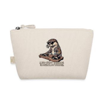 Otter Turntable Dj - Bio-Täschchen - Natur - Vorne