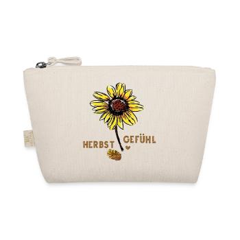 Sonnenblume im Herbst - Bio-Täschchen - Natur - Vorne