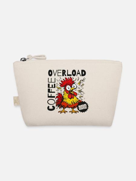 Lustiger Kaffee sarkastischer Huhn Hahn Humor - Bio-Täschchen - Natur