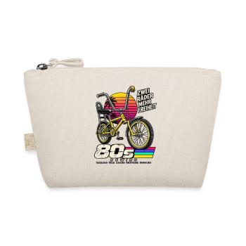 80er BMX Freiheit – Zweiräder - Bio-Täschchen - Natur - Vorne