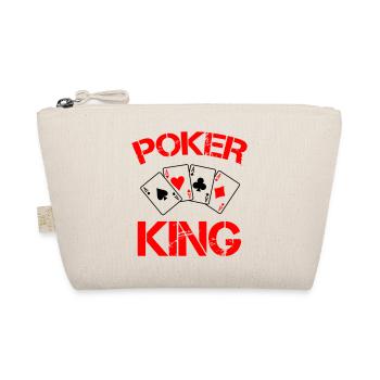 Poker König: Roter Kartenstil - Bio-Täschchen - Natur - Vorne