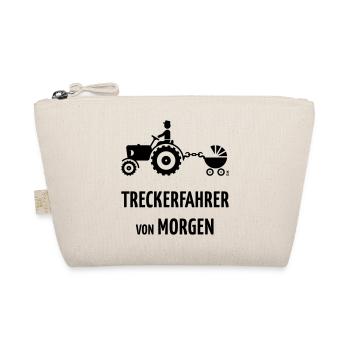 Treckerfahrer Von Morgen (Trecker & Kinderwagen B) - Bio-Täschchen - Natur - Vorne