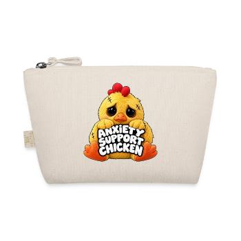 Angsthilfe Huhn Motiv - Bio-Täschchen - Natur - Vorne