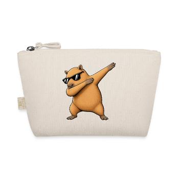 Dabbing Capybara mit Sonnenbrille - Bio-Täschchen - Natur - Vorne