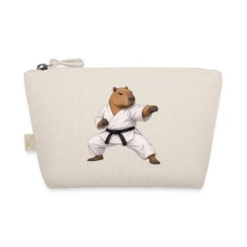 Capybara macht Karate  - Bio-Täschchen - Natur - Vorne