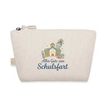 Schulstart Glücksillustration - Bio-Täschchen - Natur - Vorne