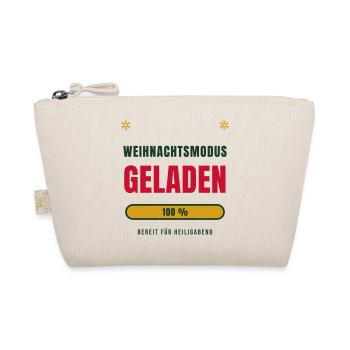 Weihnachten 2026 Weihnachtsmodus Geladen Lustig - Bio-Täschchen - Natur - Vorne
