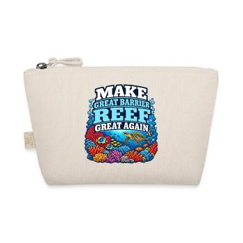 Great Barrier Reef Ozean Wildtierkunst Meereslebewesen - Bio-Täschchen - Natur - Vorne