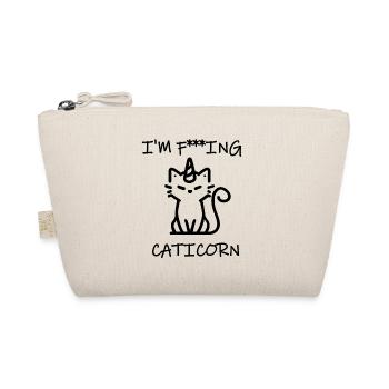 Ich bin verdammt nochmal CATICORN - Bio-Täschchen - Natur - Vorne