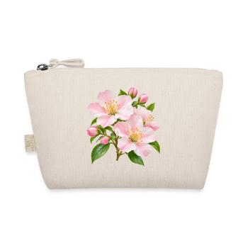 Rosa Apfelblüten-Blüten-Floral - Bio-Täschchen - Natur - Vorne