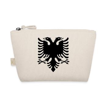 Albanische Flagge - Bio-Täschchen - Natur - Vorne