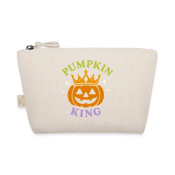 Pumpkin King Kürbis Halloween König Krone Männer - Bio-Täschchen - Natur - Vorne