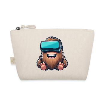Bigfoot Sasquatch Süß Comic Cartoon VR Virtual Rea - Bio-Täschchen - Natur - Vorne