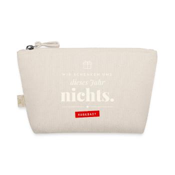 Wir schenken uns nichts Ragebait Wichteln Familie - Bio-Täschchen - Natur - Vorne