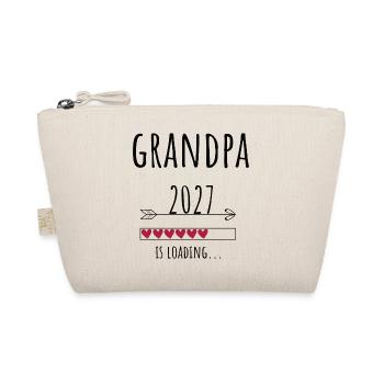 Pregnancy Announcement – Opa 2027 Geschenk - Bio-Täschchen - Natur - Vorne
