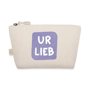UR LIEB – Süßer Babyspruch zur Geburt Österreich - Bio-Täschchen - Natur - Vorne