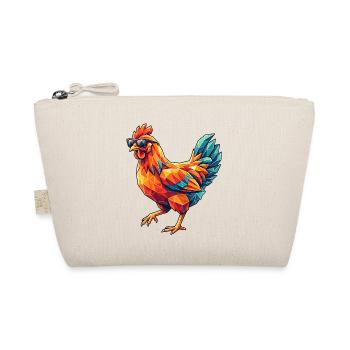 Poly Stil Cooles Huhn - Bio-Täschchen - Natur - Vorne
