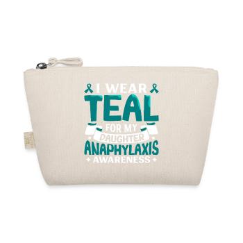 Anaphylaxie Tochter - Ich trag Türkis - Bio-Täschchen - Natur - Vorne