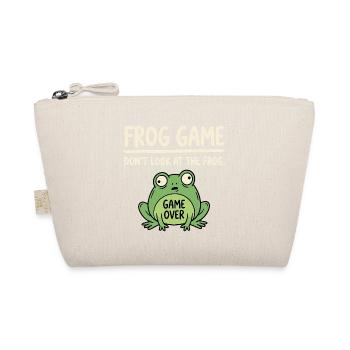 Frosch Spiel Nicht Gucken - Bio-Täschchen - Natur - Vorne