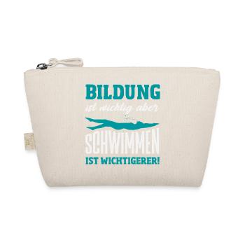 Schwimmsport Schwimmer Spruch Geschenk - Bio-Täschchen - Natur - Vorne