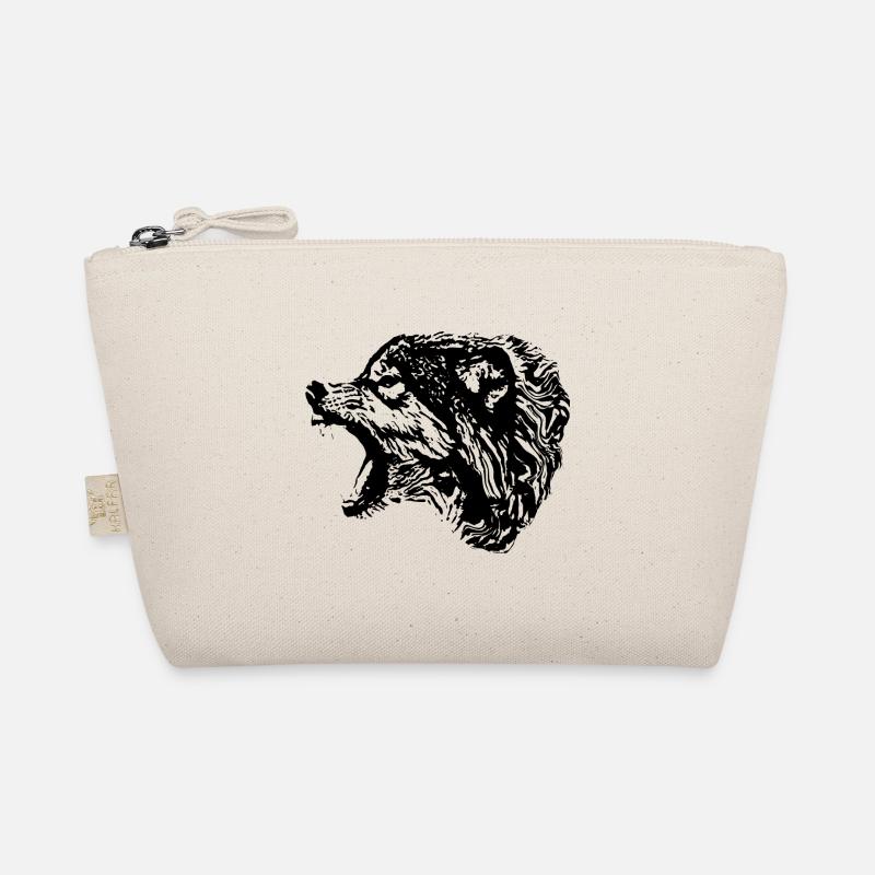 Wolf - Bio-Täschchen - Natur