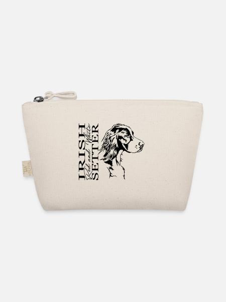 Irish Red and White Setter Jagdhund Hunde Wilsigns - Bio-Täschchen - Natur - Vorne