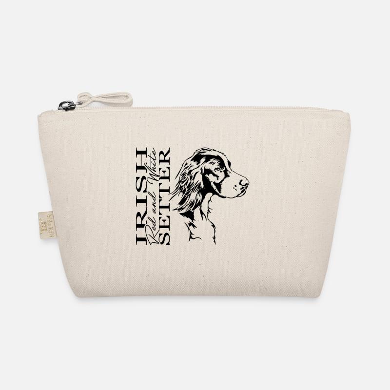Irish Red and White Setter Jagdhund Hunde Wilsigns - Bio-Täschchen - Natur