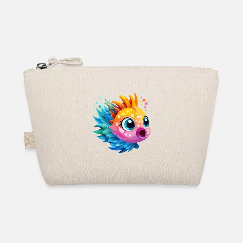 Funny Colorful Fish Organic Pouch