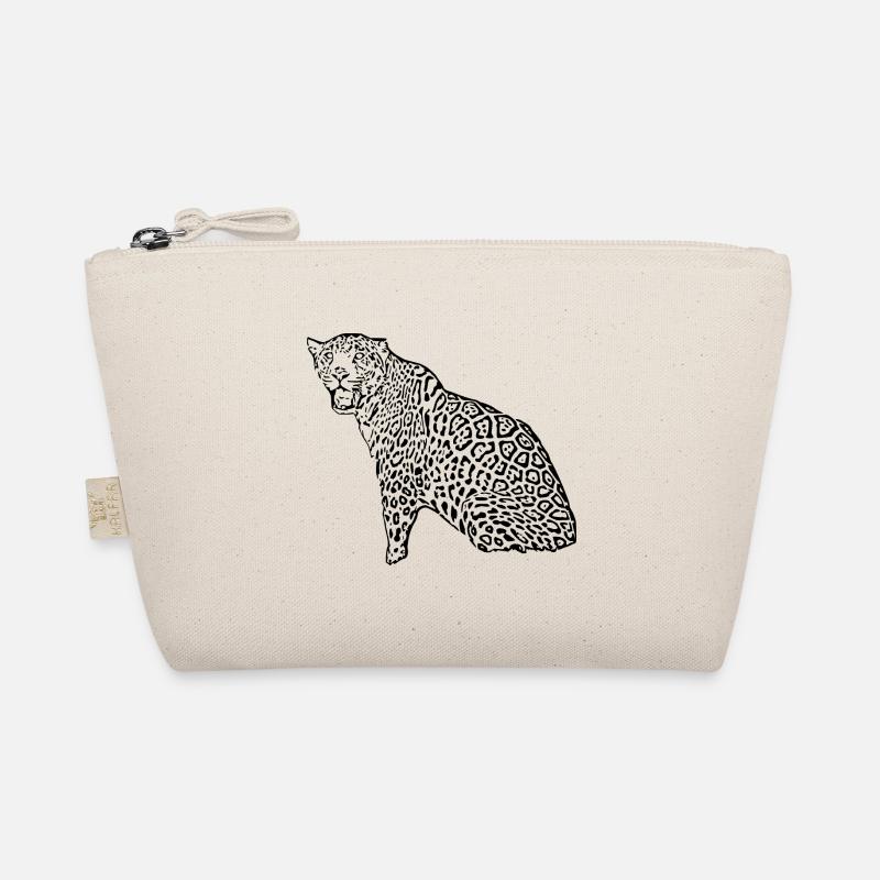 leopard schwarz Bio-Täschchen