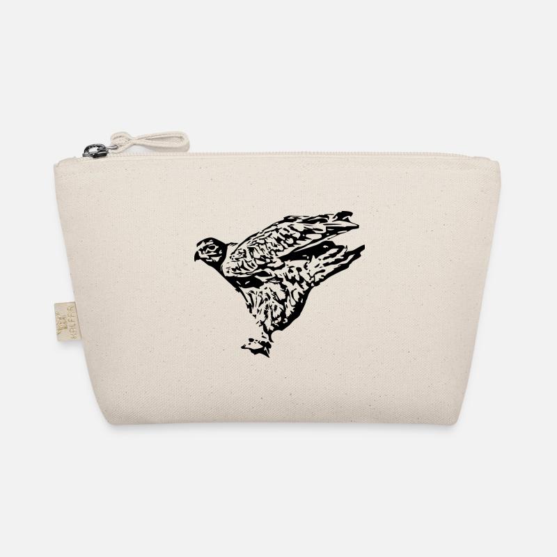 Wanderfalke Baumfalke T-shirt Geschenk  - Bio-Täschchen - Natur
