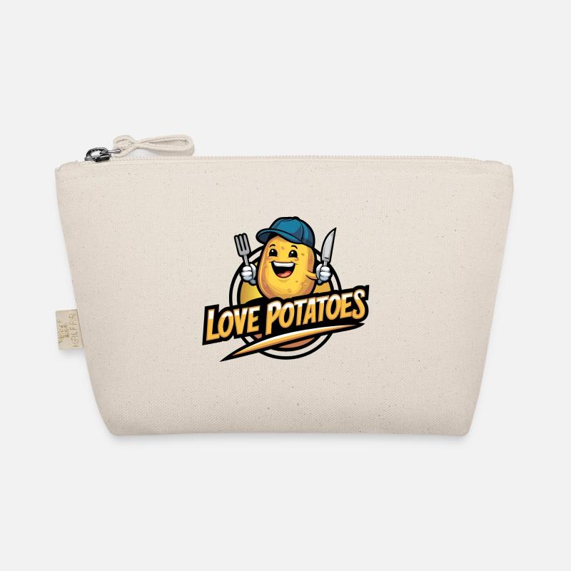 Funny Potato with Baseball Cap Vegan Vegetarian Organic Pouch