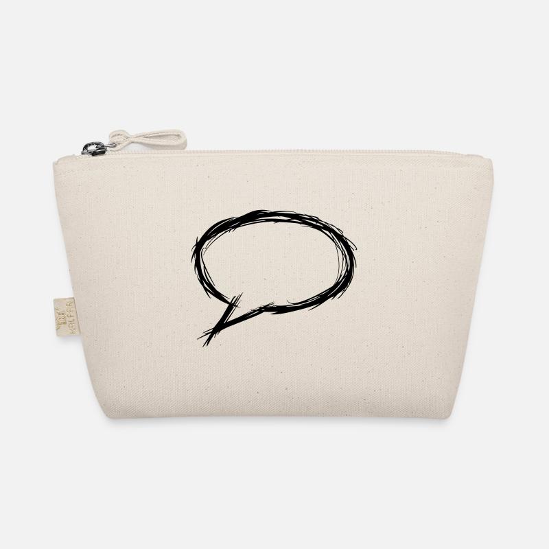 Speech bubble, thinking bubble, hand drawn Organic Pouch