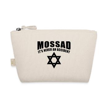 Mossad it's never an accident Davidstern Geschenk - Bio-Täschchen - Natur - Vorne